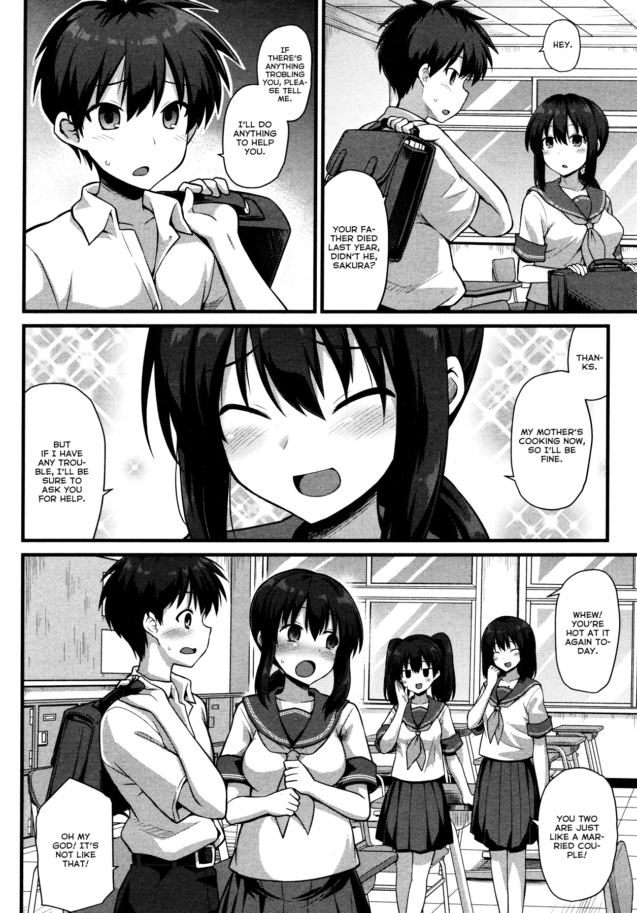Hentai Manga Comic-Sakura-chan House's Oyakodon Threesome-Read-2